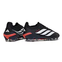 Chuteira Campo Adidas Predator 26 Elite FG Preto e Vermelho - imagem 3