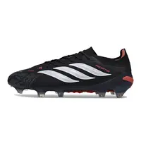 Chuteira Campo Adidas Predator 26 Elite FG Preto e Vermelho - imagem 1