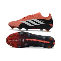 Chuteira Campo Adidas Predator 26 Elite FG Preto, Laranja e Branco  - imagem 2
