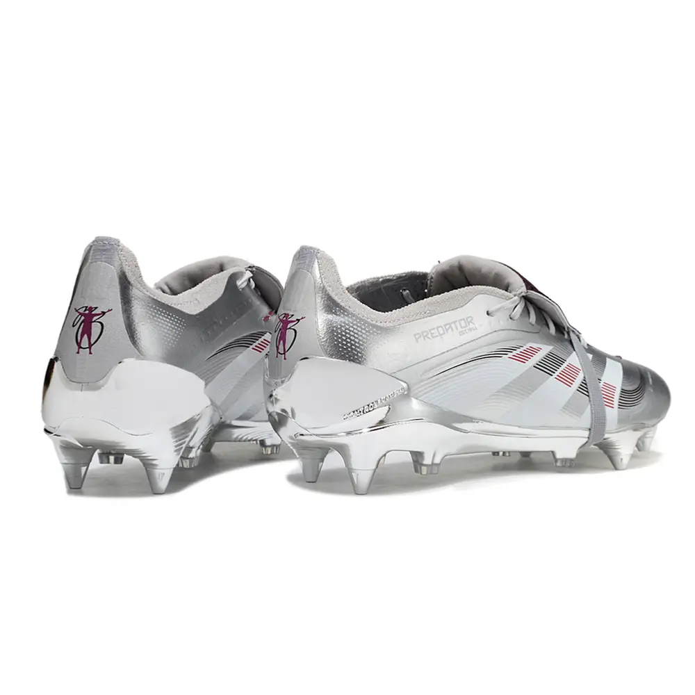 Chuteira Campo Adidas Predator Elite FT 30 Ponta de Aluminio Prata