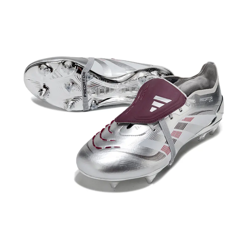 Chuteira Campo Adidas Predator Elite FT 30 Ponta de Aluminio Prata