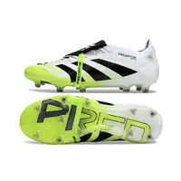 Chuteira Campo Adidas Predator FT 30 Elite FG Branca, Verde e Preta "Radiant Blaze" - imagem 2
