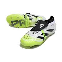 Chuteira Campo Adidas Predator FT 30 Elite FG Branca, Verde e Preta "Radiant Blaze" - imagem 5