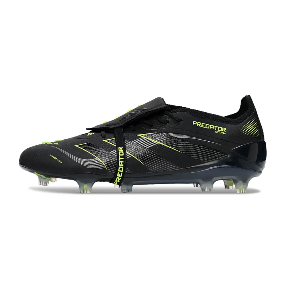 Chuteira Campo Adidas Predator FT 30 Elite FG Preta e Verde "Eletric Stealth"
