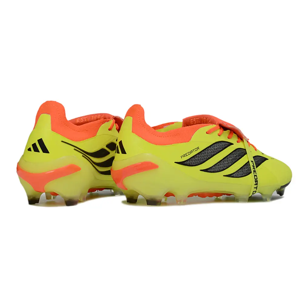 Chuteira Campo Adidas Predator Tongue 26 Elite FG Amarelo, Laranja e Preto 