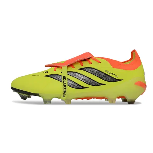Chuteira Campo Adidas Predator Tongue 26 Elite FG Amarelo, Laranja e Preto 