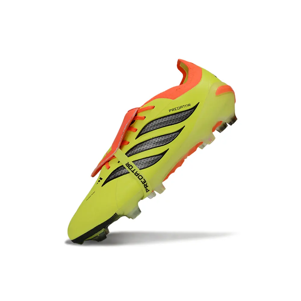 Chuteira Campo Adidas Predator Tongue 26 Elite FG Amarelo, Laranja e Preto 