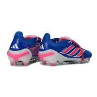 Chuteira Campo Adidas Predator Tongue 26 Elite FG Azul e Rosa  - imagem 3