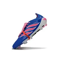 Chuteira Campo Adidas Predator Tongue 26 Elite FG Azul e Rosa  - imagem 5