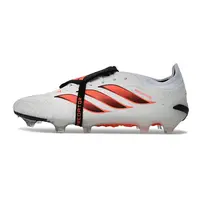 Chuteira Campo Adidas Predator Tongue 26 Elite FG Branco, Laranja e Preto  - imagem 1