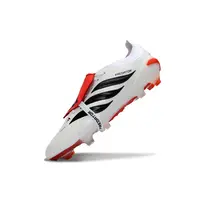 Chuteira Campo Adidas Predator Tongue 26 Elite FG Branco, Vermelho e Preto  - imagem 5