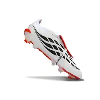 Chuteira Campo Adidas Predator Tongue 26 Elite FG Branco, Vermelho e Preto  - imagem 6