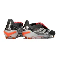 Chuteira Campo Adidas Predator Tongue 26 Elite FG Cinza, Laranja e Branco  - imagem 3