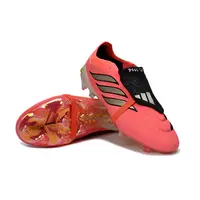 Chuteira Campo Adidas Predator Tongue 26 Elite FG Laranja e Dourado  - imagem 5