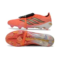 Chuteira Campo Adidas Predator Tongue 26 Elite FG Laranja, Dourado e Preto  - imagem 6