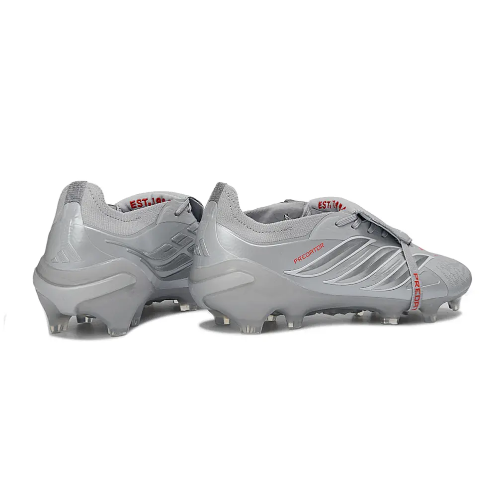 Chuteira Campo Adidas Predator Tongue 26 Elite FG Prata 