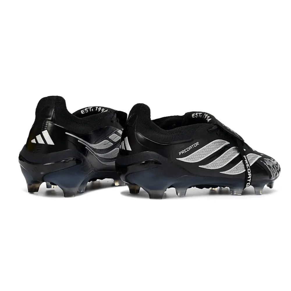 Chuteira Campo Adidas Predator Tongue 26 Elite FG Preto e Branco 