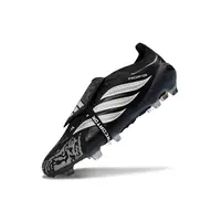 Chuteira Campo Adidas Predator Tongue 26 Elite FG Preto e Branco  - imagem 5