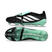 Chuteira Campo Adidas Predator Tongue 26 Elite FG Preto e Verde  - imagem 6