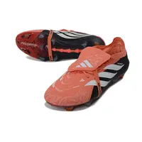 Chuteira Campo Adidas Predator Tongue 26 Elite FG Preto, Laranja e Branco  - imagem 4
