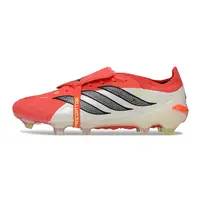 Chuteira Campo Adidas Predator Tongue 26 Elite FG Vermelho, Branco e Preto  - imagem 1