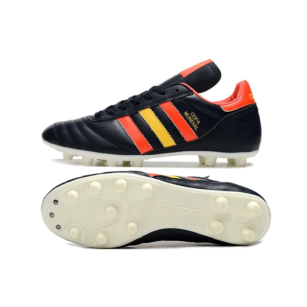 Chuteira Campo Adidas Copa Mundial FG Preta, Vermelho e A...