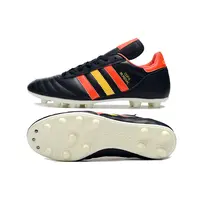 Chuteira Campo Adidas Copa Mundial FG Preta, Vermelho e A... - imagem 4