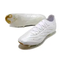 Chuteira Campo Adidas Copa Pure II + FG Branca e Dourada - imagem 6