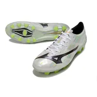 Chuteira Campo Mizuno Alpha II FG Branco e Verde - imagem 5