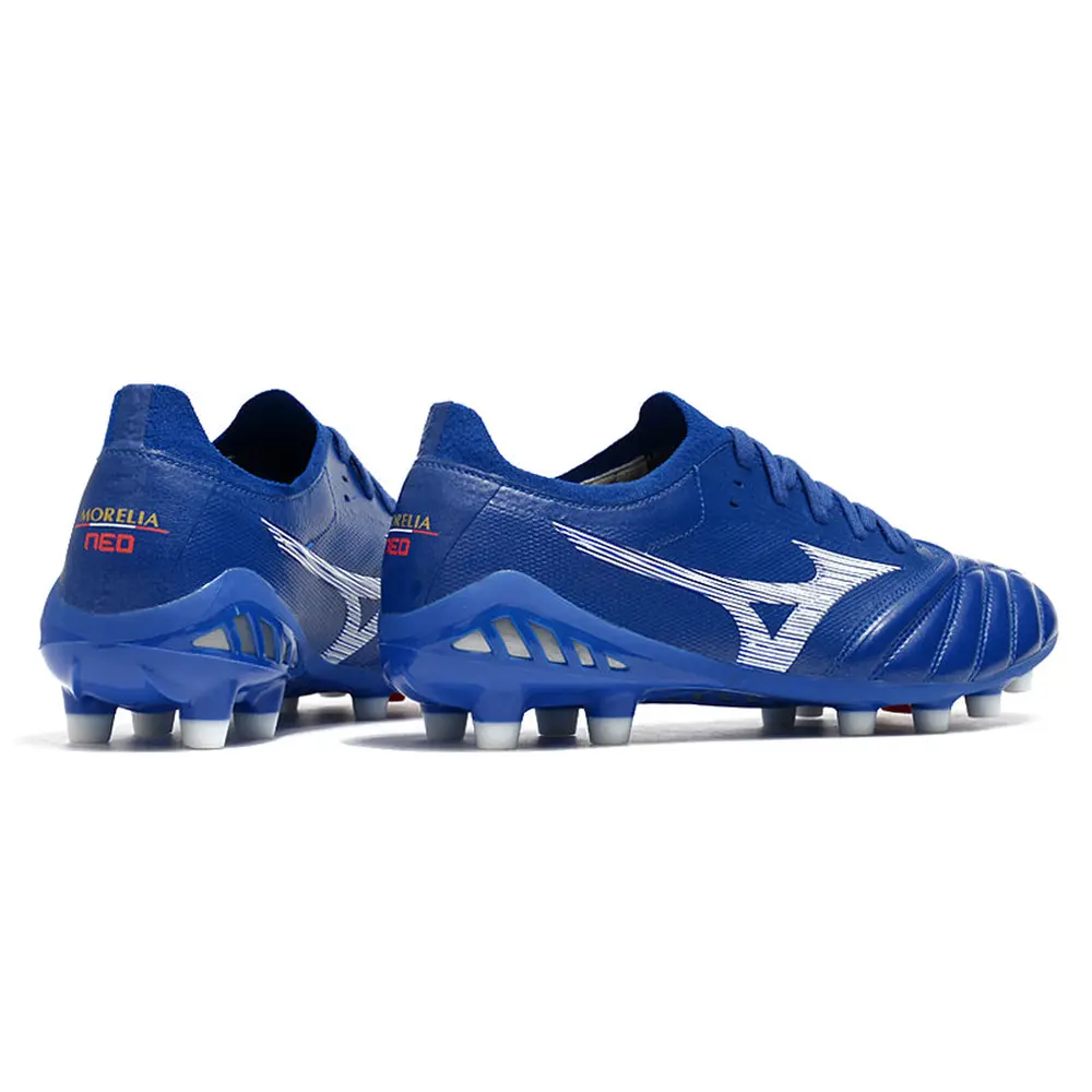 Chuteira Campo Mizuno Morelia Neo 3 FG Azul