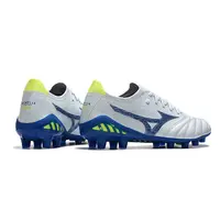 Chuteira Campo Mizuno Morelia Neo 3 FG Branca e Azul - imagem 4
