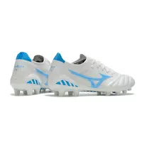 Chuteira Campo Mizuno Morelia Neo 3 FG Branca e Azul - imagem 4