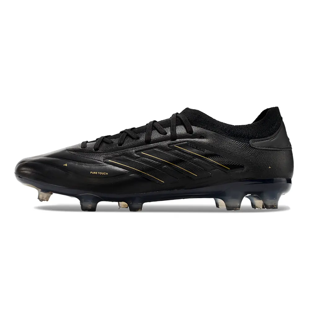 Chuteira Campo Adidas Copa Pure II + FG Preta e Dourada