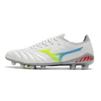 Chuteira Campo Mizuno Morelia Neo 3 FG Branca, Azul e Verde - imagem 1