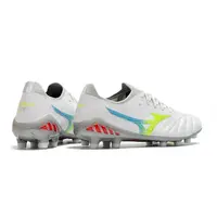 Chuteira Campo Mizuno Morelia Neo 3 FG Branca, Azul e Verde - imagem 3