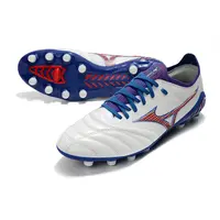Chuteira Campo Mizuno Morelia Neo 3 FG Branca, Azul e Ver... - imagem 2