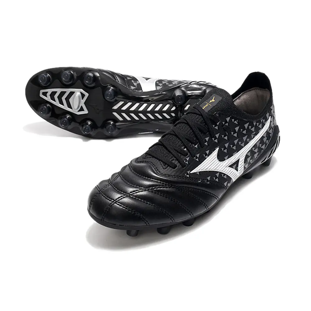 Chuteira Campo Mizuno Morelia Neo 3 FG Preta e Branca