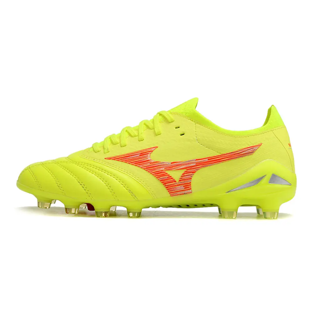 Chuteira Campo Mizuno Morelia Neo 4 Beta FG Amarelo e Ver...