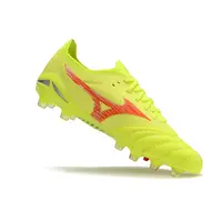 Chuteira Campo Mizuno Morelia Neo 4 Beta FG Amarelo e Ver... - imagem 6
