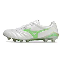 Chuteira Campo Mizuno Morelia Neo 4 Beta FG Branca e Verde - imagem 1