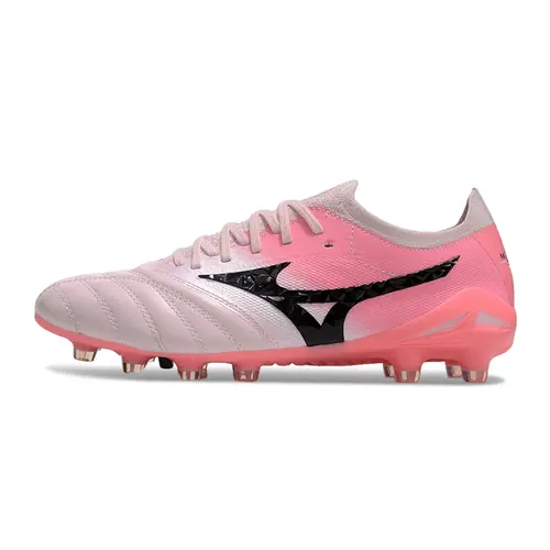 Chuteira Campo Mizuno Morelia Neo 4 Beta FG Rosa e Preto
