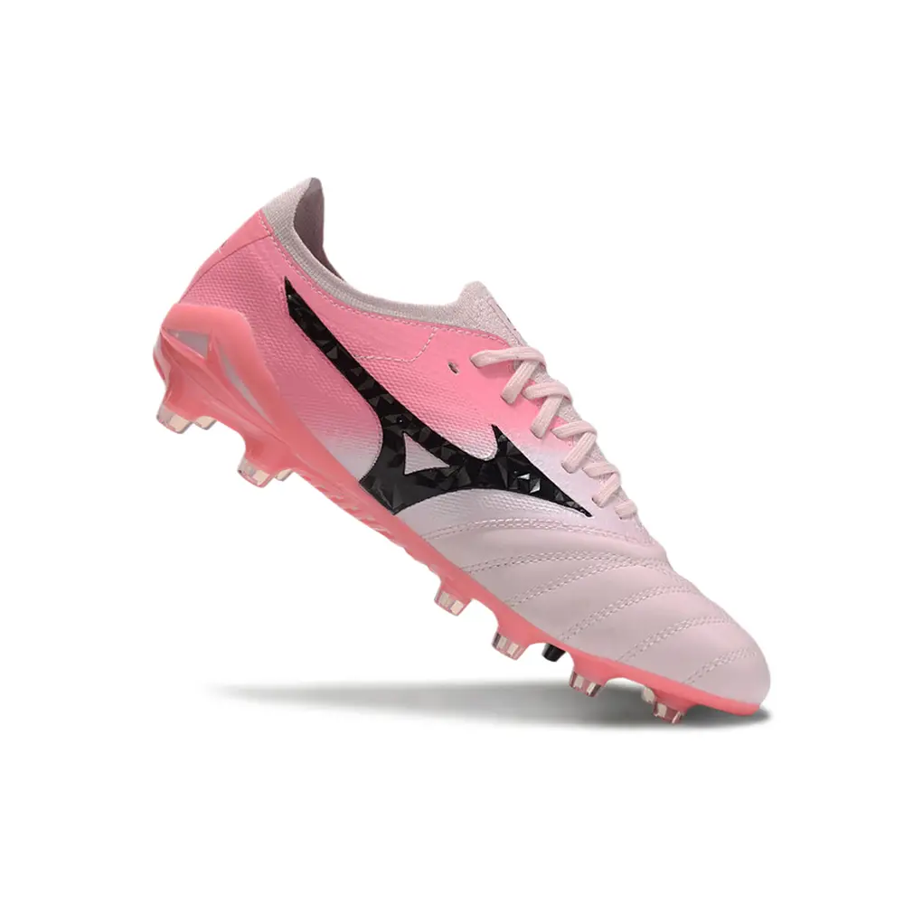 Chuteira Campo Mizuno Morelia Neo 4 Beta FG Rosa e Preto