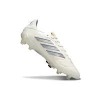Chuteira Campo Adidas Copa Pure II Elite FG Branca e Azul - imagem 4