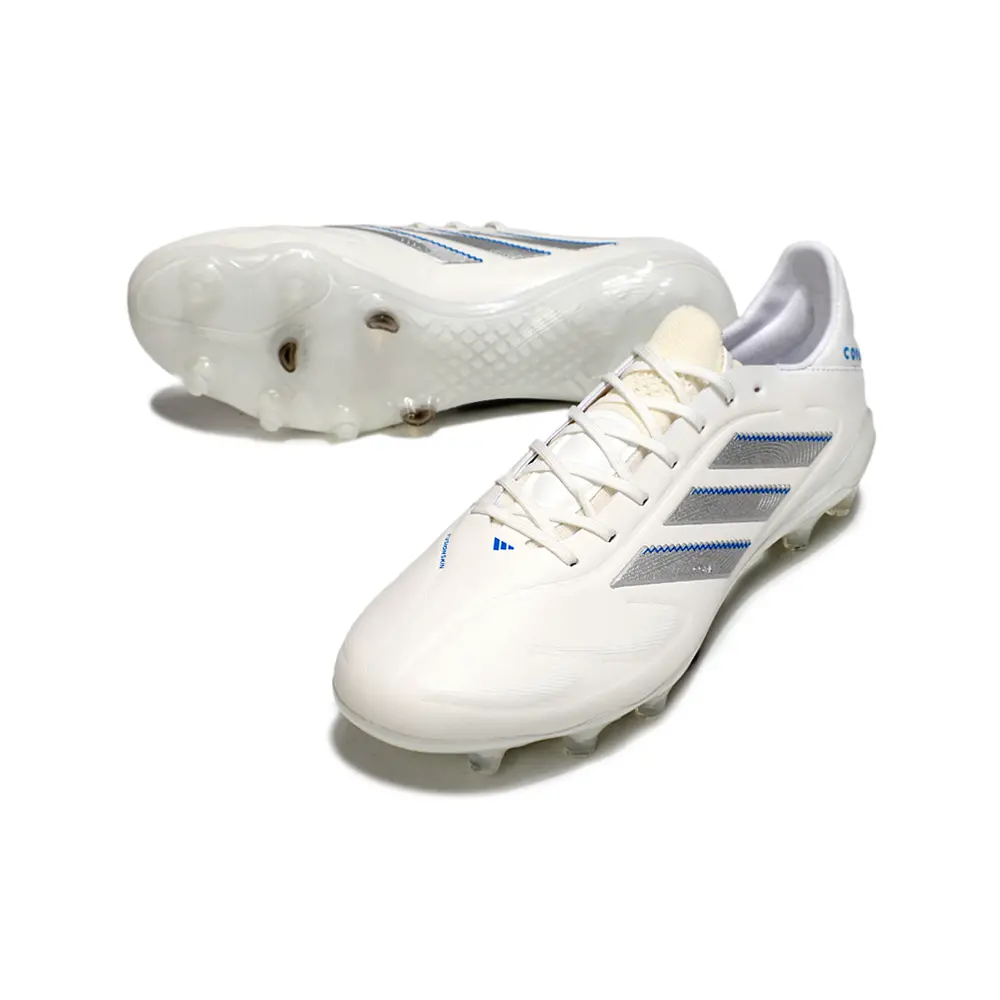 Chuteira Campo Adidas Copa Pure II Elite FG Branca e Azul