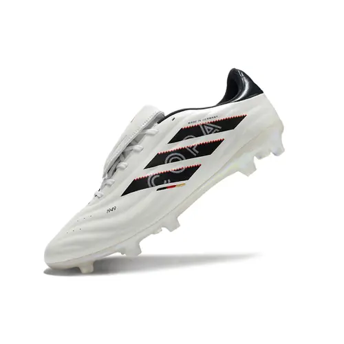 Chuteira Campo Adidas Copa Pure II Elite FG Branca e Preta "Made in Germany"