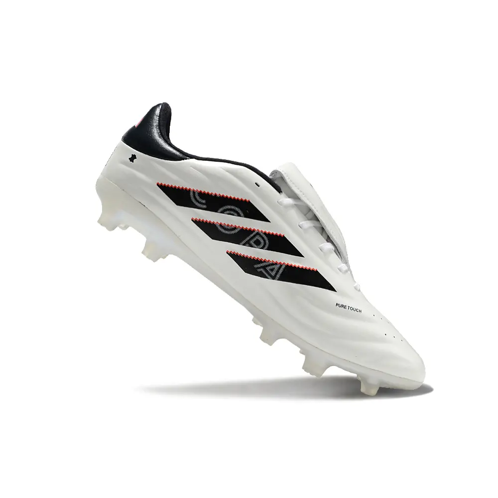 Chuteira Campo Adidas Copa Pure II Elite FG Branca e Preta