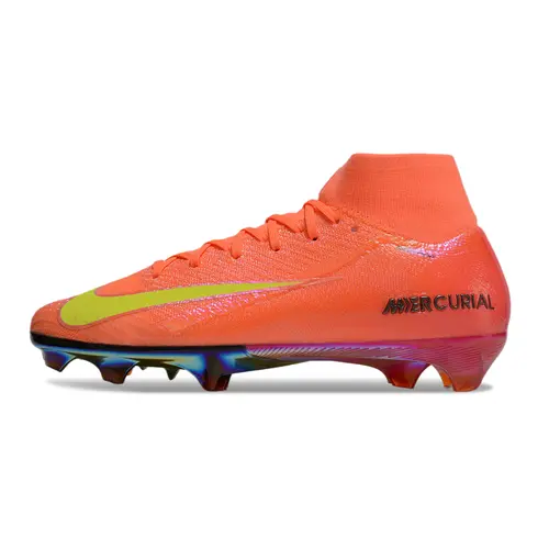 Chuteira Campo Nike Air Zoom Mercurial Superfly 10 Elite FG Laranja 