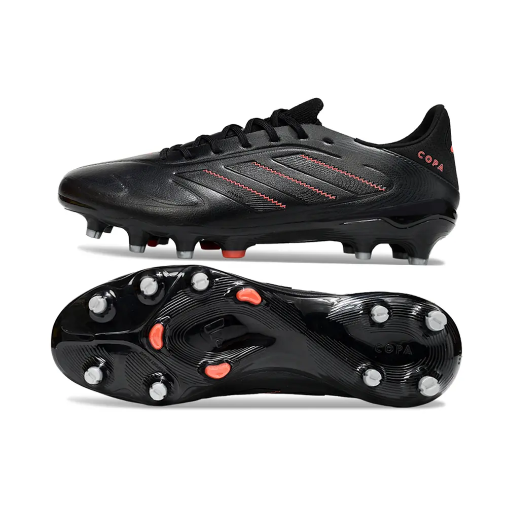 Chuteira Campo Adidas Copa Pure III Elite FG Preta e Verm...