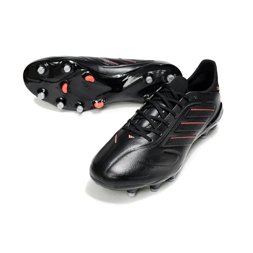 Chuteira Campo Adidas Copa Pure III Elite FG Preta e Verm...