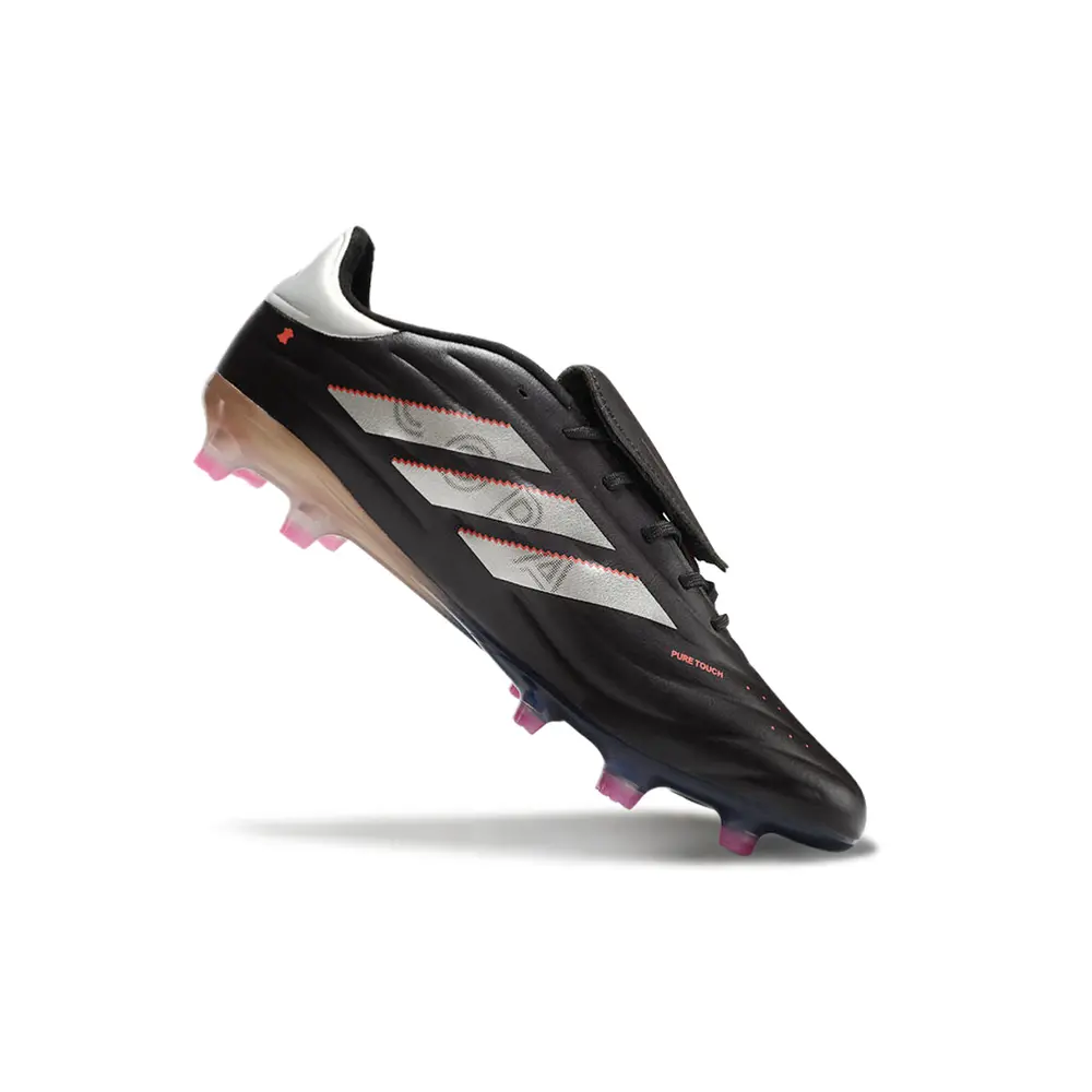 Chuteira Campo Adidas Copa Pure II Elite FG Preto e Metálico